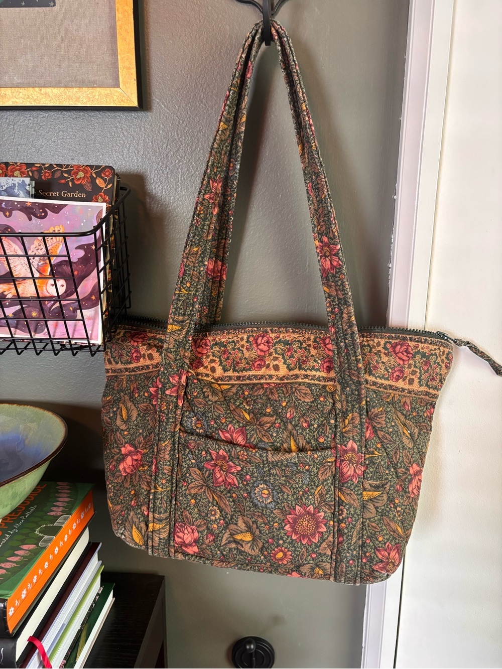 Vera Bradley Forest (1996) small tote
